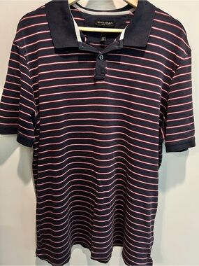 Banana Republic Luxury Touch Men’s Tall XXL Striped Polo Standard Fit